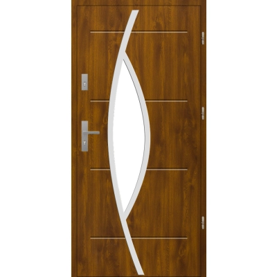 Drzwi S40 T50 INOX Złoty Dąb 55 mm